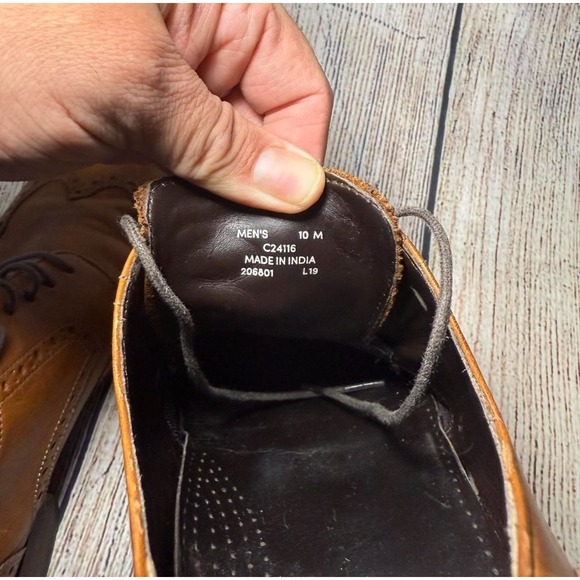 Cole Haan Benton Wingtip Oxfords Il
British Tan Leather‎ C24116 Mens Size 10 M main image 7